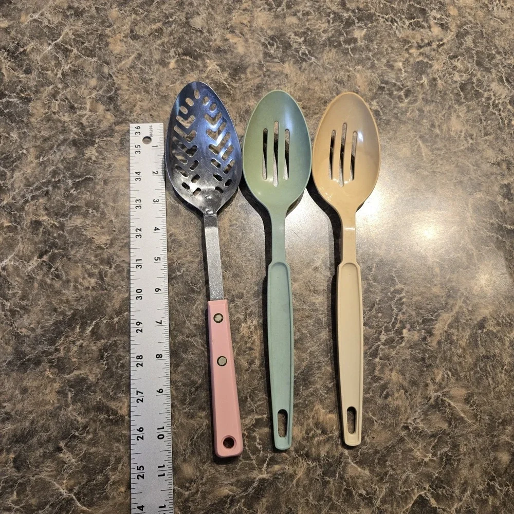 Vtg Ekco Slotted Spoons Lot Of‎ 3